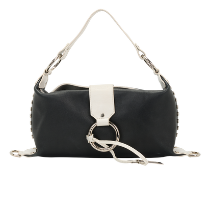 Vintage Hobo, &pound;320, Handbags, Black/White, Leather, Front view